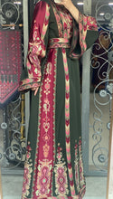 Green and Burgundy Royal Design Malak Thob