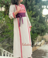 Little Girls Elegant Stylish Beige Thob With Satin Belt