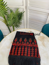 Black Shawl with High Quality Machine Embroidery and Fringe Hem