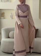 Elegant Cream Color Dress with Pinkish Embroidery and Detachable Back Skirt